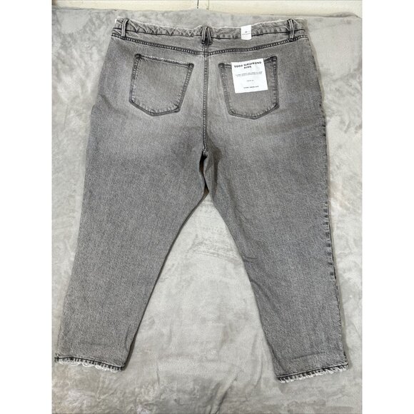 Good American Denim Jeans Gray High Rise Straight Women’s Plus Size 24 - Picture 12 of 16